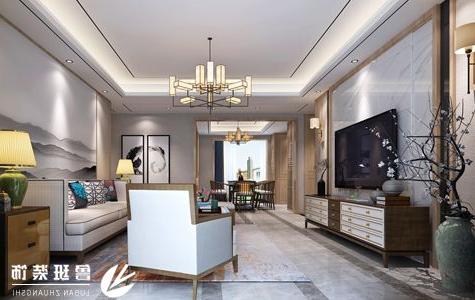 金地西沣公元三居室160平米新中式风格效果图-威尼斯真人官方装饰陈鑫主笔设计